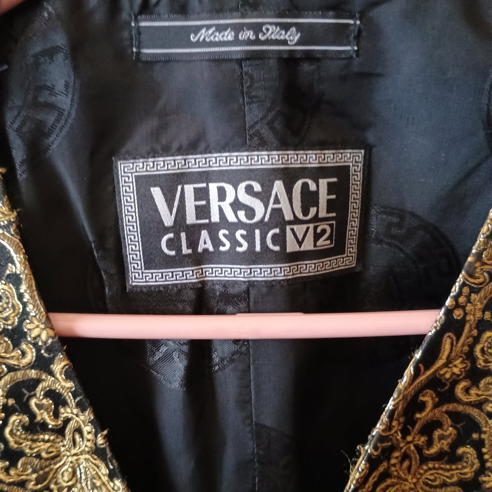 Versace Classic V2 Black and Gold Vest